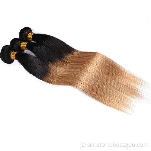 Wholesale Price human hair extension Remy Brazilian Hair Weave Ombre Color